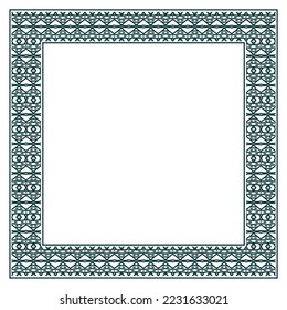 Vintage ornamental vector frame. Vector illustration template for design
