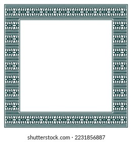Vintage ornamental vector frame. Vector illustration template for design