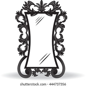 Vintage ornamented frame. Vector decorated frame