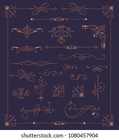 Vintage Ornaments Decorations Design Elements