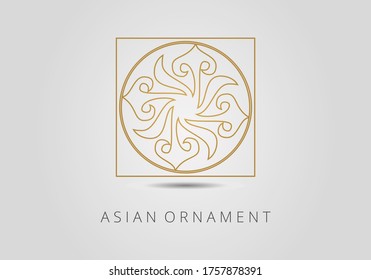 Vintage ornaments in Kazakh traditional style. Asian floral designs. Abstract Asian elements of the national pattern of the ancient nomads of the Kyrgyz, Mongols, Kazakhs, Tatars