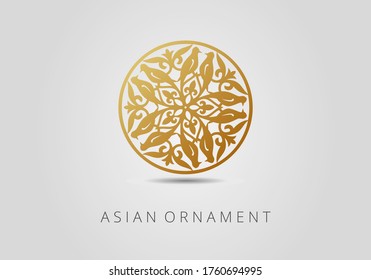 Vintage ornaments in Kazakh traditional style. Asian floral designs. Abstract Asian elements of the national pattern of the ancient nomads of the Kyrgyz, Mongols, Kazakhs, Tatars