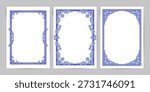 Vintage Ornate A4 Frames. Elegant Vector illustration, best for invitation, card, flyer, certificate, diploma