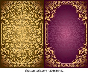 Vintage ornate blank