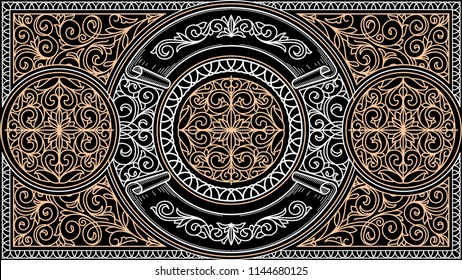 Vintage ornate decorative card