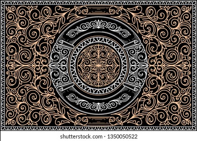 Vintage ornate decorative card