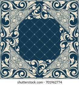 Vintage ornate decorative card