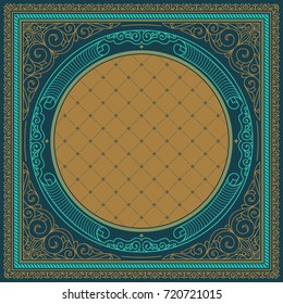 Vintage ornate decorative card