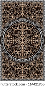 Vintage ornate decorative design card