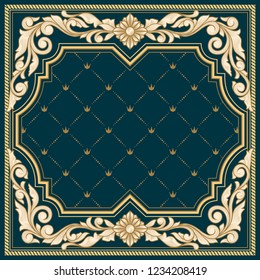 Vintage ornate decorative frame