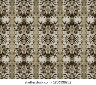 Vintage Ornate Interlace Seamless Pattern