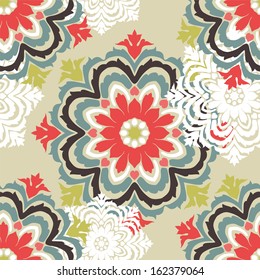 Vintage ornate seamless pattern