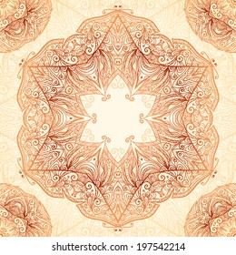 Vintage ornate vector seamless pattern