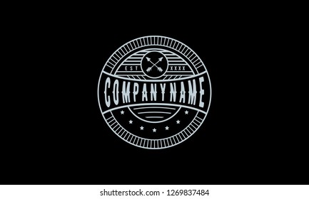 Vintage Outdoor Badge Emblem Vector