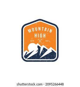 Vintage Outdoor camp and Mountain Logo Badges.