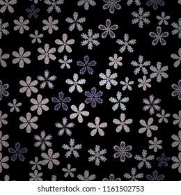 Vintage outline illustration. Vector Tender fabric pattern. Vector flower print. Floral black, white and neutral seamless pattern.