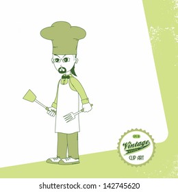vintage page theme chef punk rock