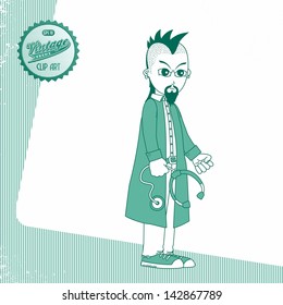 vintage page theme punk medical doctor 