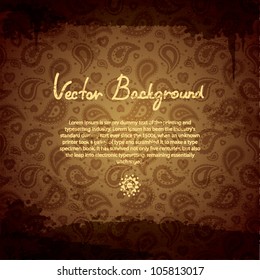 Vintage paisley background