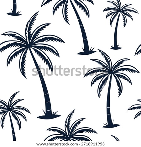 Vintage palm trees seamless pattern retro isolated white background suitable for nostalgic designs apparel textiles home decor concept as Vintage palm trees seamless pattern with retro style on white background perfect for nostalgic apparel textiles and home decor in Photo Stock Concept and empty space on the left side,no text --ar 7:2 --tile