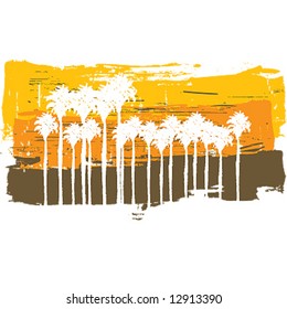 vintage palms trees forest