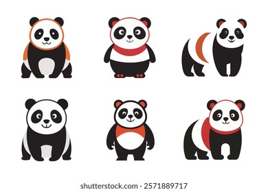  Vintage Panda Bundle. Retro Cuties for Every Occasion