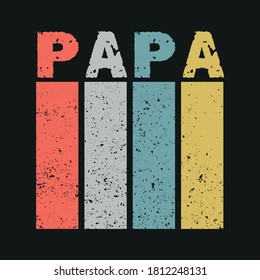 vintage papa T shirt design