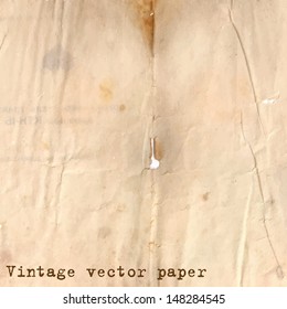 Vintage paper background with grunge texture and holes
