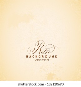 Vintage paper background - realistic vector texture