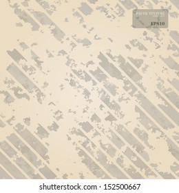 Vintage paper background with stripe pattern - Vector illustration