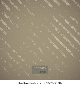 Vintage paper background with stripe pattern - Vector illustration