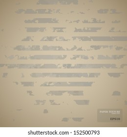 Vintage paper background with stripe pattern - Vector illustration