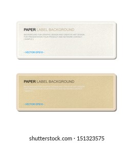 Vintage paper banner background - Vector illustration