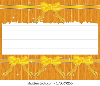 Vintage paper designs: various note papers on wood, ready for your message. Vector illustration.
