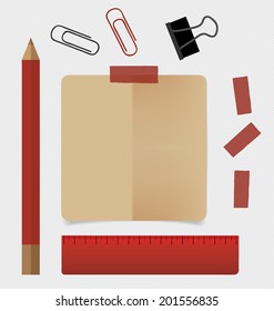 Vintage paper designs. Vector illustration.