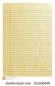 Vintage paper line be crumpled vector format