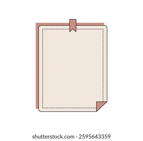 Vintage Paper Note Templates Illustration
