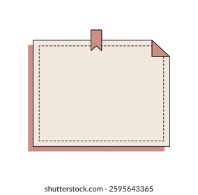 Vintage Paper Note Templates Illustration