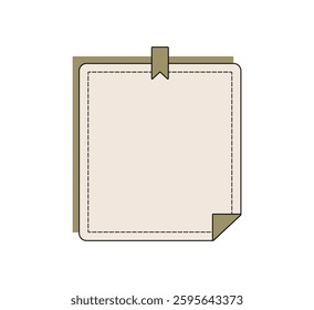 Vintage Paper Note Templates Illustration