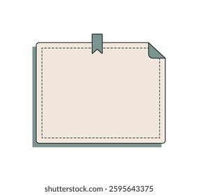 Vintage Paper Note Templates Illustration