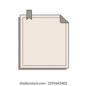 Vintage Paper Note Templates Illustration