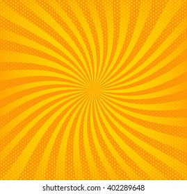 Vintage paper, retro rays background, gradient texture. Vector layout