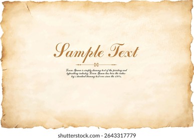 Vintage paper with sample text for invitations, certificates, and presentations.