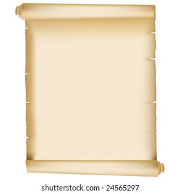 Vintage paper scroll