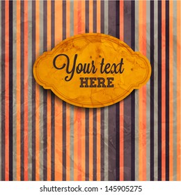 Vintage paper texture background with paper label