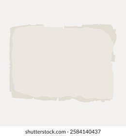 Vintage paper texture with torn edges. Old paper design for backgrounds. Aged paper look with distressed edges. Perfect for vintage-themed projects. Vector background with copy space.