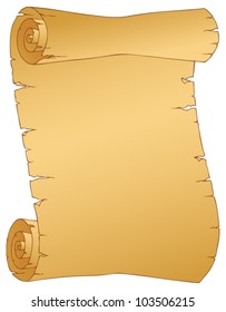 Vintage parchment image 1 - vector illustration.