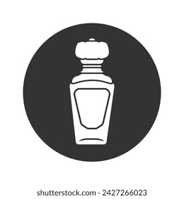 Vintage parfume icon in flat style, vector illustration