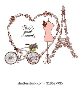 Vintage Paris Card