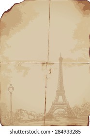 Vintage Paris paper